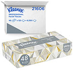 Kleenex Professional Facial Tissue for Business (21606), Flat Tissue Boxes, 48 Boxes / Case, 125 Tissues / Box, 6,000 Tissues / Case orginal image