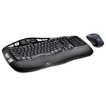 Logitech MK550 Wireless Wave Keyboard + Mouse Combo, 2.4 GHz Frequency/30 ft Wireless Range, Black orginal image