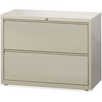 Lorell 2 Drawer Metal Lateral File Cabinet, 38