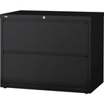 Lorell 2 Drawer Metal Lateral File Cabinet, 36
