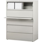 Lorell 5 Drawer Metal Lateral File Cabinet, 44