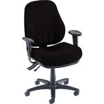 Lorell Black High-back Chair with Molded Seat/Back, 26 7/8" x 26" x 42 1/2" orginal image