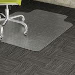 Lorell Low Pile Rectangular Chairmat, Standard 36"x48", Lip 20"x12", Clear orginal image