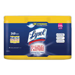 Lysol Disinfecting Wipes, 7 x 8, Lemon and Lime Blossom, 80 Wipes/Canister, 3 Canisters/Pack, 2 Packs/Carton orginal image