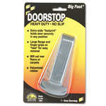 Master Caster Big Foot Doorstop, No Slip Rubber Wedge, 2 1/4w x 4 3/4d x 1 1/4h, Gray orginal image