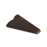Master Caster Giant Foot Doorstop, No-Slip Rubber Wedge, 3.5w x 6.75d x 2h, Brown, 2/Pack orginal image