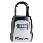 Master Lock Company Locking Combination 5 Key Steel Box, 3 1/4w x 1 5/8d x 4h, Black/Silver orginal image