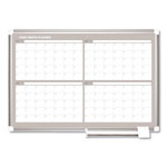 MasterVision™ 4 Month Planner, 36x24, Aluminum Frame orginal image