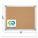 MasterVision™ Earth Cork Board, 24 x 36, Aluminum Frame orginal image
