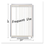 MasterVision™ In-Out Magnetic Dry Erase Board, 24x36, Silver Frame orginal image