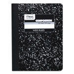 Mead Composition Book, Wide/Legal Rule, Black Cover, 9.75 x 7.5, 100 Sheets orginal image