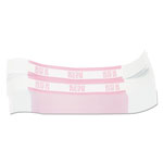 MMF Industries Currency Straps, Pink, $250 in Dollar Bills, 1000 Bands/Pack orginal image