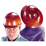 MSA Skullgard Protective Hard Hats, Pin-Lock Suspension, Size 6 1/2 - 8, Natural Tan orginal image