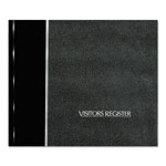 National Brand Hardcover Visitor Register Book, Black Cover, 9.78 x 8.5 Sheets, 128 Sheets/Book orginal image