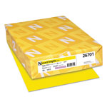 Neenah Paper Exact Brights Paper, 20lb, 8.5 x 11, Bright Yellow, 500/Ream orginal image