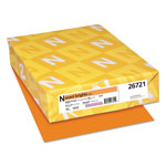 Neenah Paper Exact Brights Paper, 20lb, 8.5 x 11, Bright Orange, 500/Ream orginal image