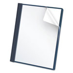 Oxford Clear Front Report Cover, 3 Fasteners, Letter, 1/2