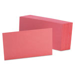 Oxford Unruled Index Cards, 3 x 5, Cherry, 100/Pack orginal image