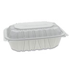 Pactiv Vented Microwavable Hinged-Lid Takeout Container, 9 x 6 x 3.1, White, 170/Carton orginal image