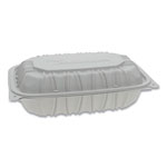 Pactiv Vented Microwavable Hinged-Lid Takeout Container, 9 x 6 x 2.75, White, 170/Carton orginal image