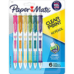 Papermate® Clearpoint Mechanical Pencils - 0.7 mm Lead Diameter - Assorted Barrel - 6 / Pack orginal image