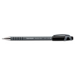 Papermate® FlexGrip Ultra Stick Ballpoint Pen, Fine 0.8mm, Black Ink, Gray Barrel, Dozen orginal image