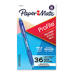 Papermate® Profile Retractable Ballpoint Pen, Bold 1.4 mm, Blue Ink/Barrel, 36/Pack orginal image