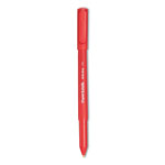 Papermate® Write Bros. Stick Ballpoint Pen, Medium 1mm, Red Ink/Barrel, Dozen orginal image