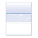 Paris Business Forms Standard Security Check, 11 Features, 8.5 x 11, Blue Marble Middle, 500/Ream orginal image