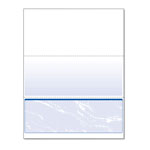 Paris Business Forms Standard Security Check, 11 Features, 8.5 x 11, Blue Marble Bottom, 500/Ream orginal image