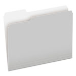 Pendaflex Colored File Folders, 1/3-Cut Tabs, Letter Size, Gray/Light Gray, 100/Box orginal image