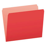 Pendaflex Colored File Folders, Straight Tab, Letter Size, Red/Light Red, 100/Box orginal image