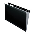 Pendaflex Colored Reinforced Hanging Folders, Legal Size, 1/5-Cut Tab, Black, 25/Box orginal image
