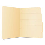 Pendaflex Divide It Up File Folders, 1/2-Cut Tabs, Letter Size, Manila, 24/Pack orginal image