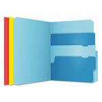 Pendaflex Divide It Up File Folders, 1/2-Cut Tabs, Letter Size, Assorted, 24/Pack orginal image