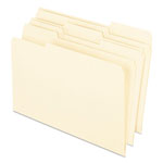 Pendaflex Earthwise by 100% Recycled Manila File Folders, 1/3-Cut Tabs, Legal Size, 100/Box orginal image