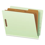 Pendaflex End Tab Classification Folders, 2 Dividers, Letter Size, Pale Green, 10/Box orginal image