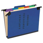 Pendaflex Hanging Style Personnel Folders, 1/3-Cut Tabs, Center Position, Letter Size, Blue orginal image