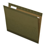 Pendaflex Reinforced Hanging File Folders, Letter Size, 1/5-Cut Tab, Standard Green, 25/Box orginal image