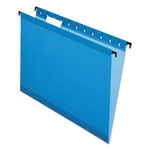 Pendaflex SureHook Hanging Folders, Letter Size, 1/5-Cut Tab, Blue, 20/Box orginal image