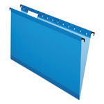 Pendaflex SureHook Hanging Folders, Legal Size, 1/5-Cut Tab, Blue, 20/Box orginal image