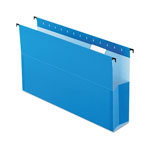 Pendaflex SureHook Reinforced Extra-Capacity Hanging Box File, Legal Size, 1/5-Cut Tab, Blue, 25/Box orginal image