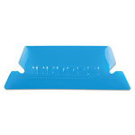 Pendaflex Transparent Colored Tabs For Hanging File Folders, 1/5-Cut Tabs, Blue, 2
