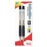 Pentel Quicker Clicker Mechanical Pencil, 0.5 mm, HB (#2.5), Black Lead, Smoke Barrel, 2/Pack orginal image