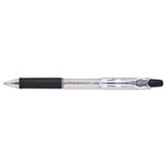 Pentel R.S.V.P. RT Retractable Ballpoint Pen, 1mm, Black Ink, Clear Barrel, Dozen orginal image