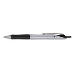 Pilot Acroball Pro Retractable Ballpoint Pen, 1mm, Black Ink, Silver Barrel, Dozen orginal image