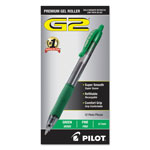 Pilot G2 Premium Retractable Gel Pen, 0.7mm, Green Ink, Smoke Barrel, Dozen orginal image