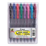 Pilot G2 Premium Retractable Gel Pen, Bold 1mm, Assorted Ink/Barrel, 8/Pack orginal image