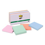 Post-it® Recycled Notes in Wanderlust Pastels Collection Colors, 3