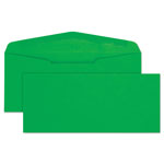Quality Park Colored Envelope, #10, Bankers Flap, Gummed Closure, 4.13 x 9.5, Green, 25/Pack orginal image